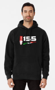 Hoodie Biscione 155 mit italienischen Farben. auto-emotion.net