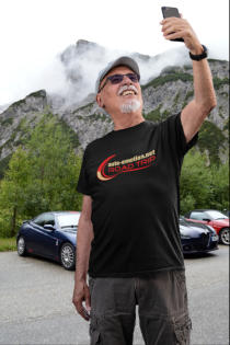 T-Shirt Herren schwarz Roat Trip auto-emotion.net