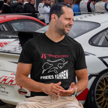 Trackday T-Shirt freies Fahren auf Renstreken Salzburgring, Nürburgring,Hockenheimring, Spa Francorchamps auto-emotion.net