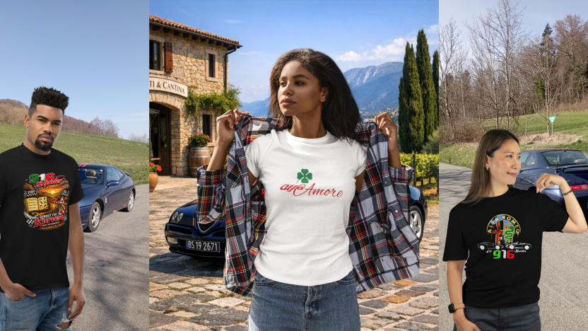 T-Shirt für Alfisti und Liebhaber des 916 Spider / Gtv