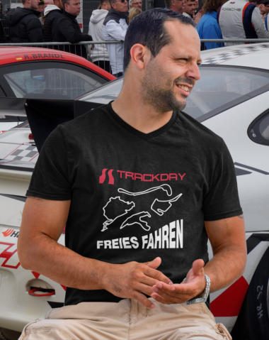 Trackday T-Shirt freies Fahren auf Renstreken Salzburgring, Nürburgring,Hockenheimring, Spa Francorchamps auto-emotion.net