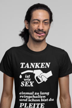 T-Shirt mit Spruch über das teure tanken. auto-emotion.net